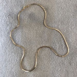 24” gold necklace